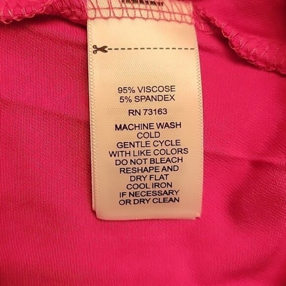 Cupio Womens Bright Pink Sleeveless Casual Summer Dress with Pockets Size S NWT - Picture 7 of 7